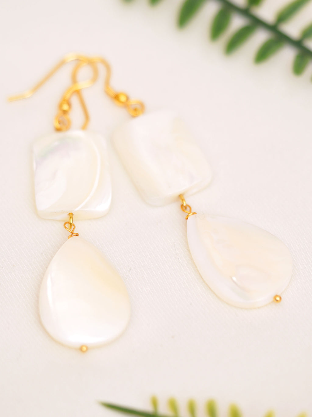 Ivory Duo Drop Earrings