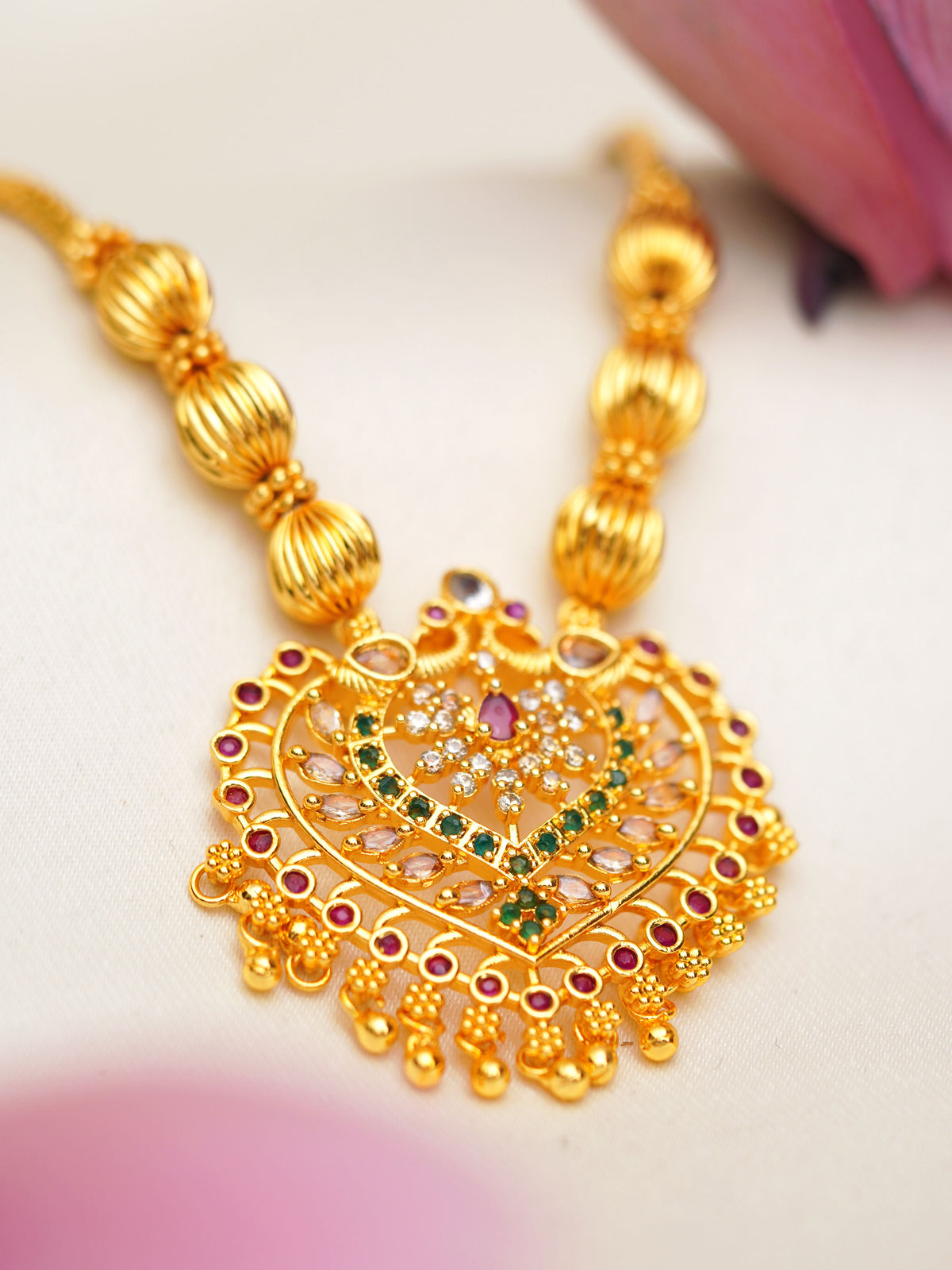 Royal Multicolour Filigree Necklace