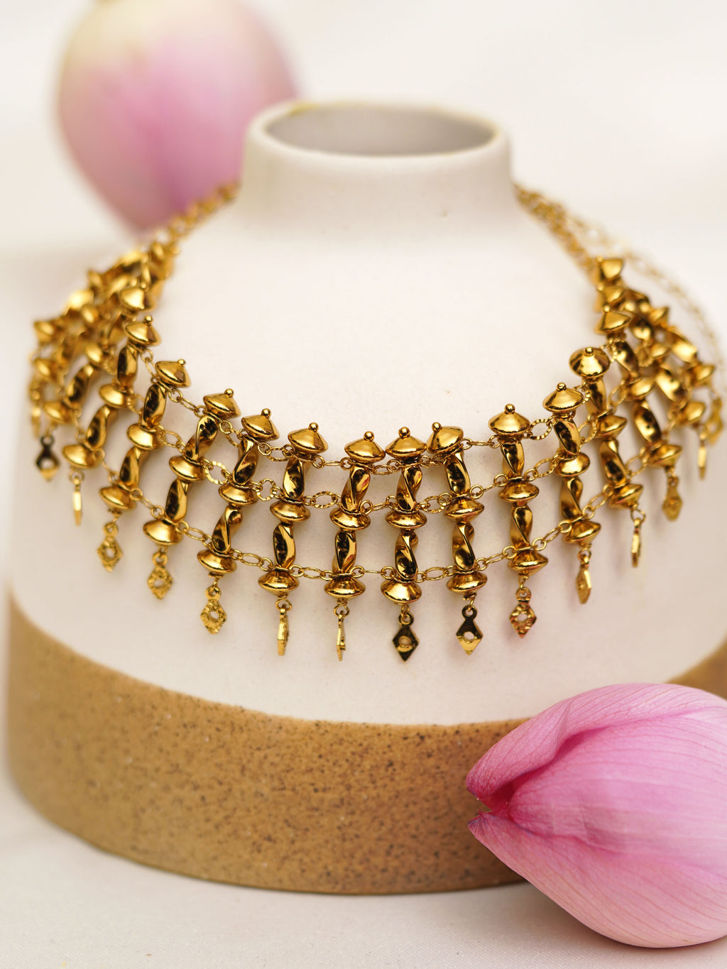 Antique Charm Cascade Choker