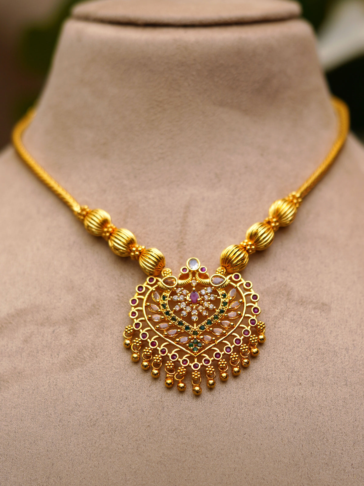 Royal Multicolour Filigree Necklace