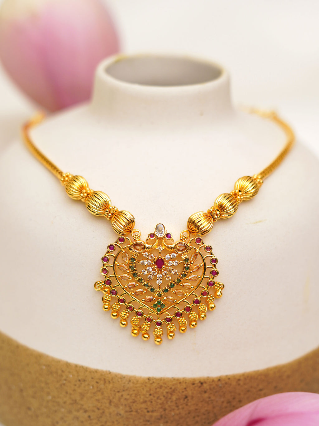 Royal Multicolour Filigree Necklace