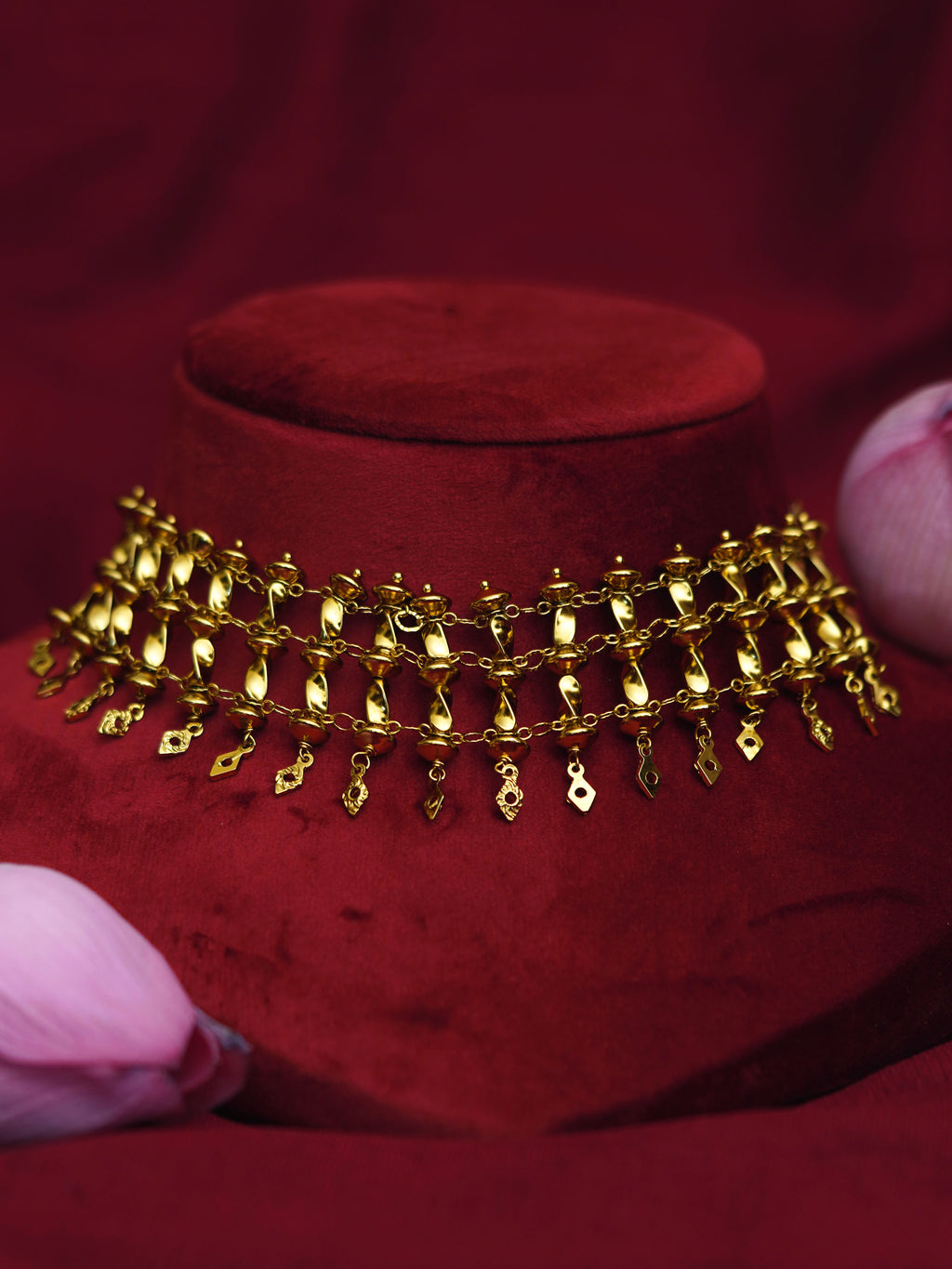 Antique Charm Cascade Choker
