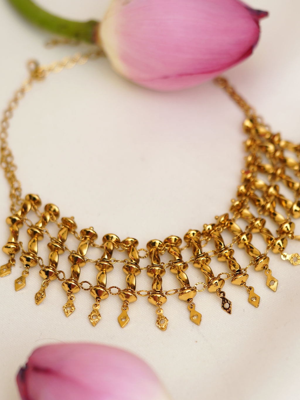 Antique Charm Cascade Choker