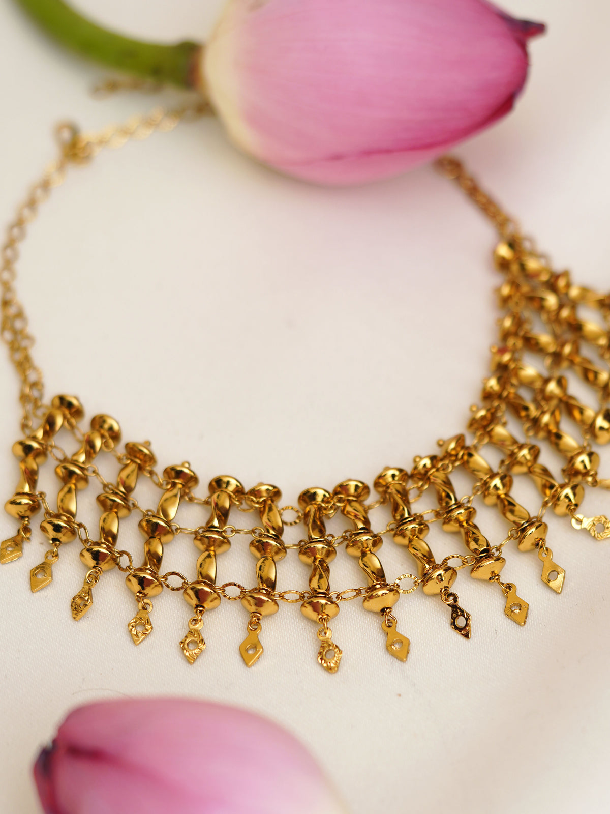 Antique Charm Cascade Choker