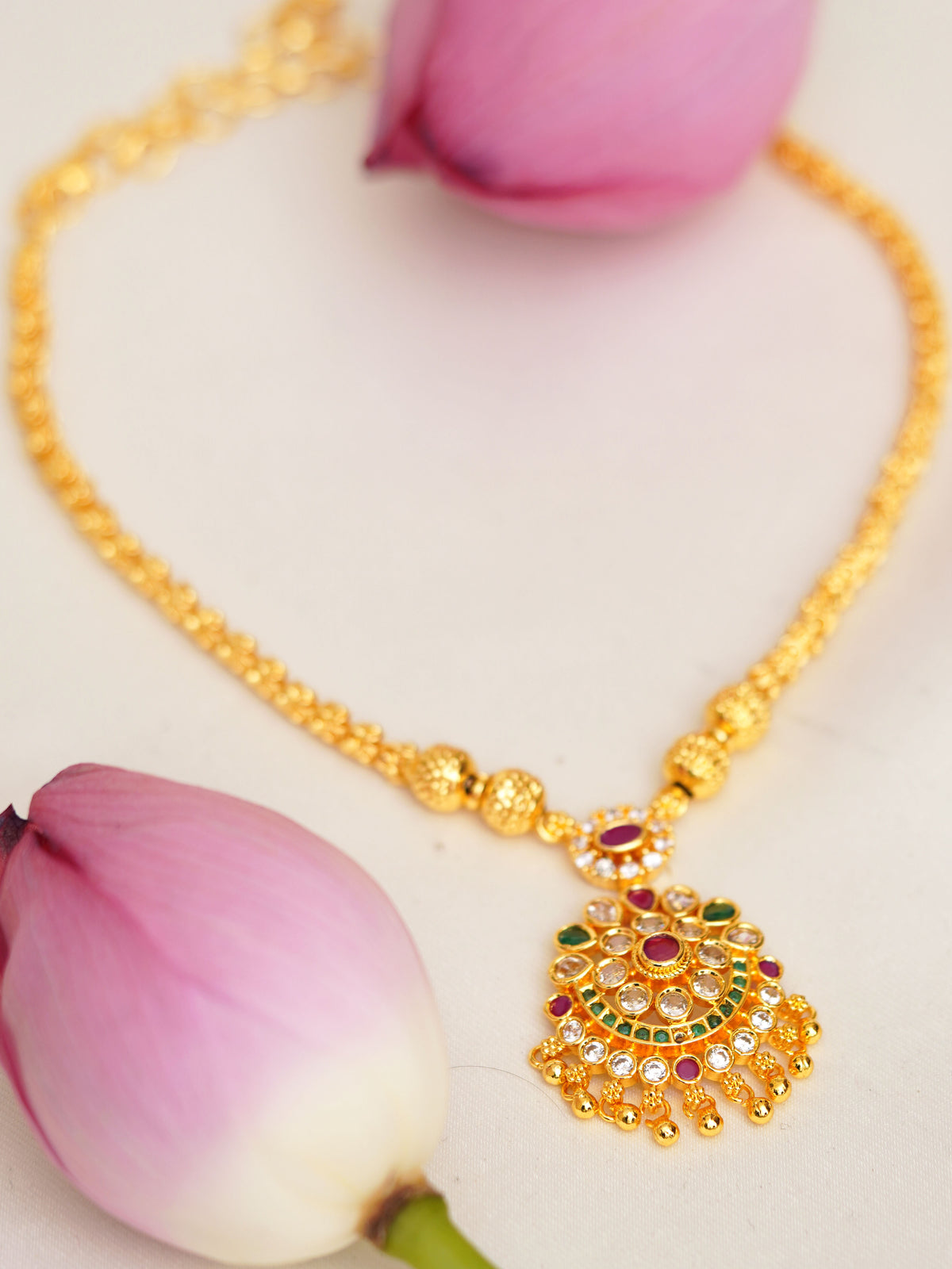 Regal Floral Medallion Necklace