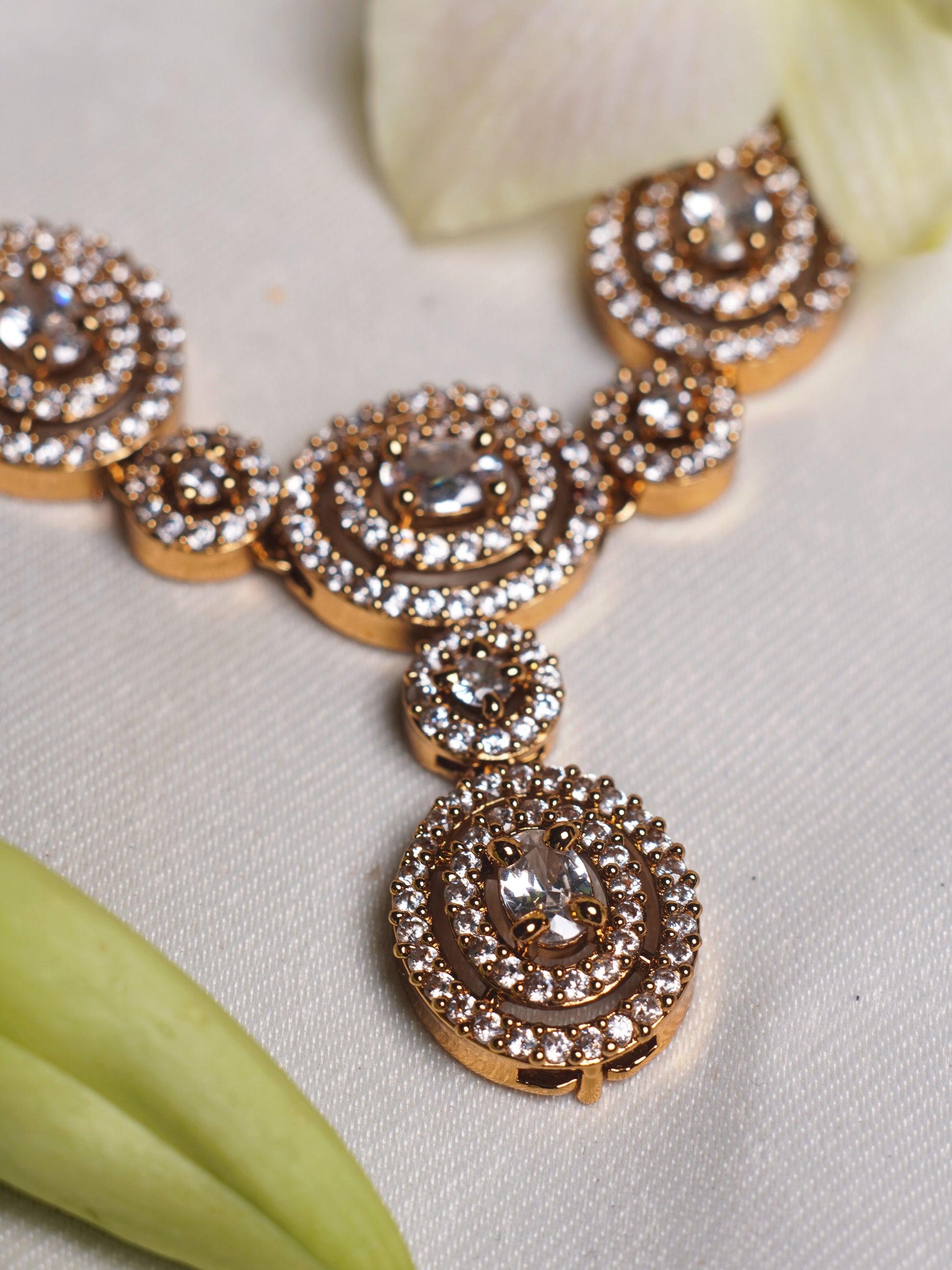 Celestial Halo Crystal Necklace Set