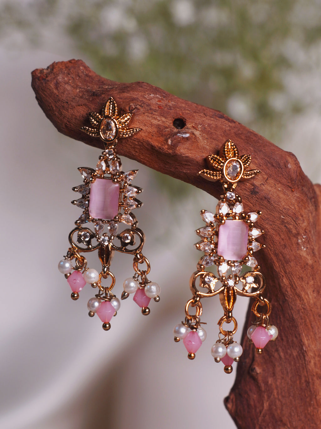 Blush Heritage Kundan Necklace Set