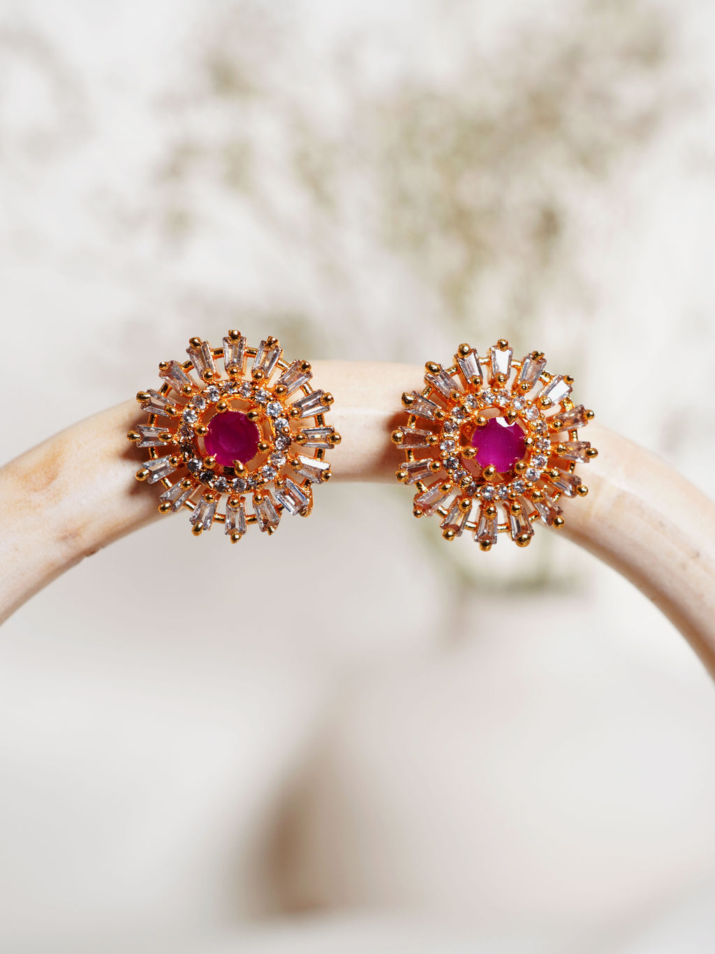 Rani Crystal Radiance Stud Earrings