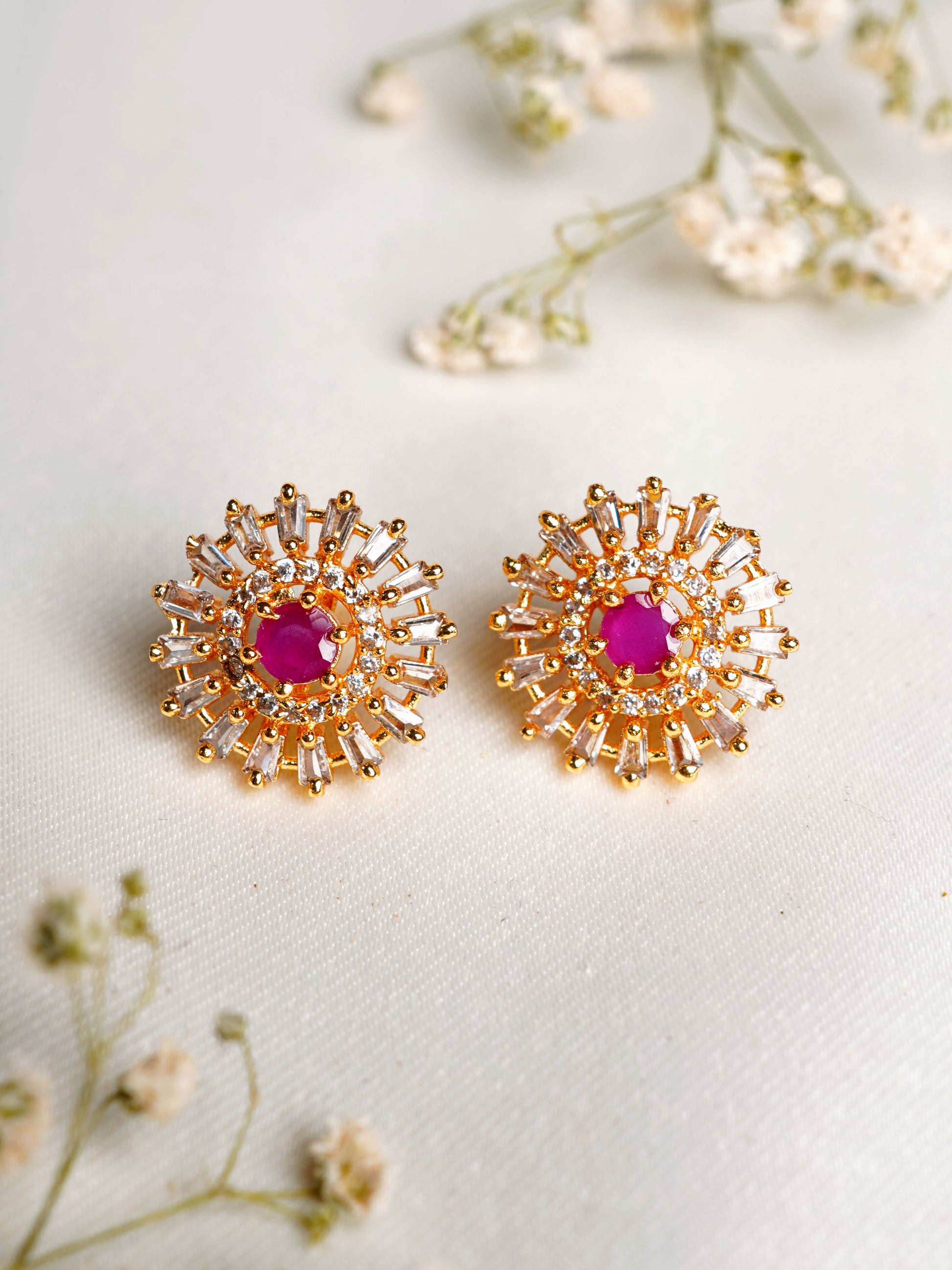 Rani Crystal Radiance Stud Earrings