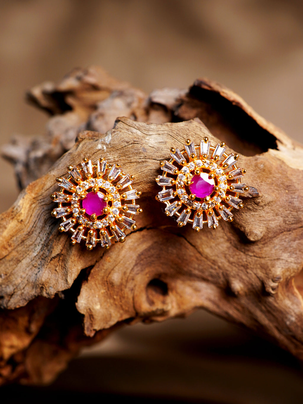 Rani Crystal Radiance Stud Earrings