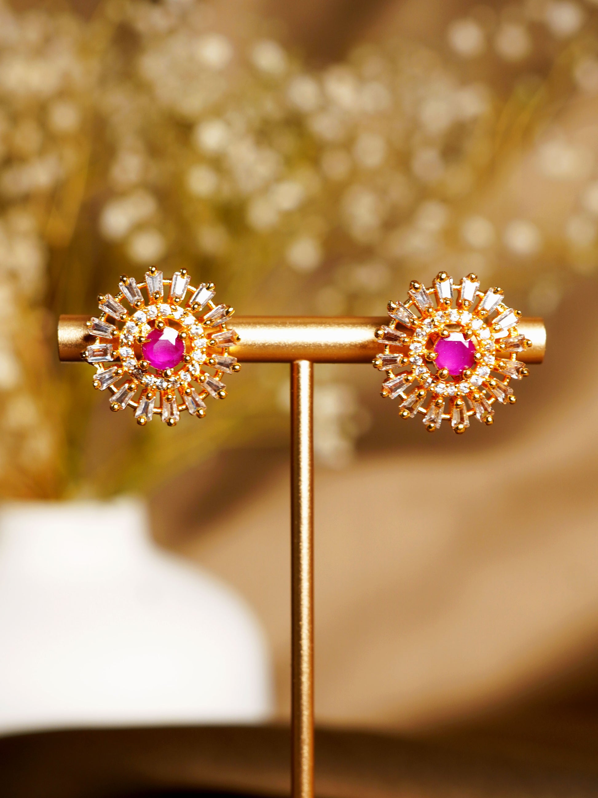 Rani Crystal Radiance Stud Earrings