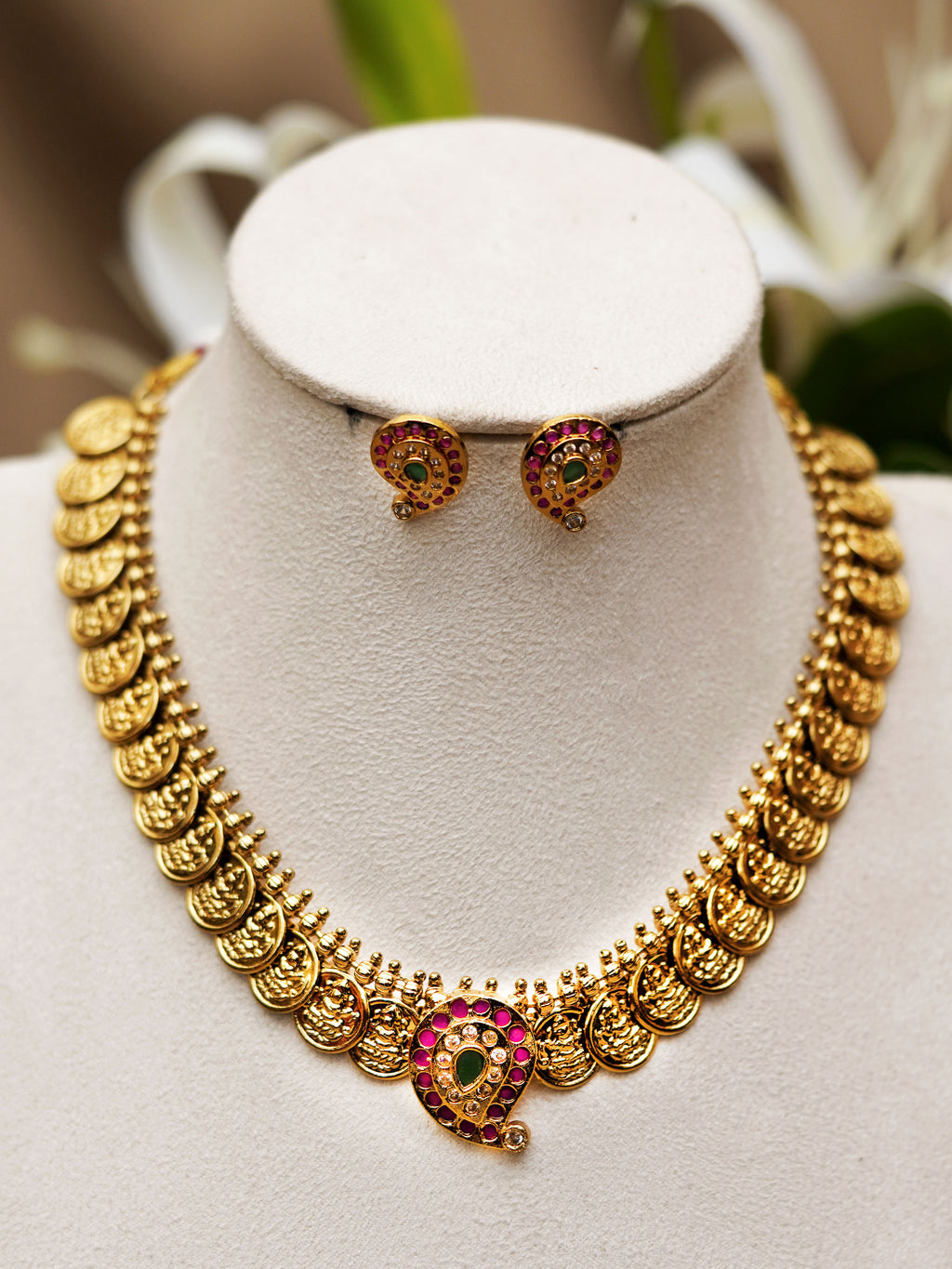 Mango Coin Antique Necklace Set