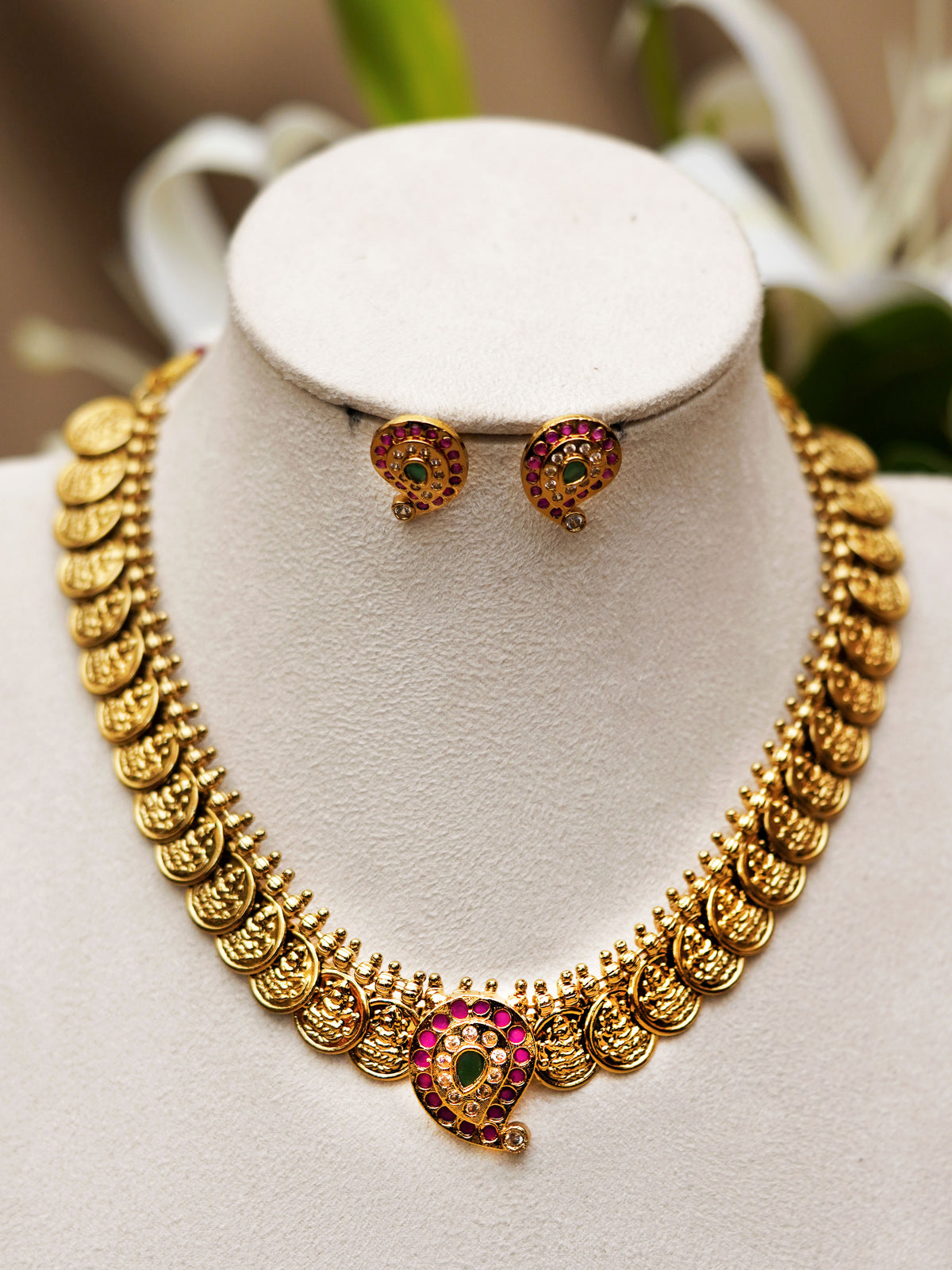 Mango Coin Antique Necklace Set