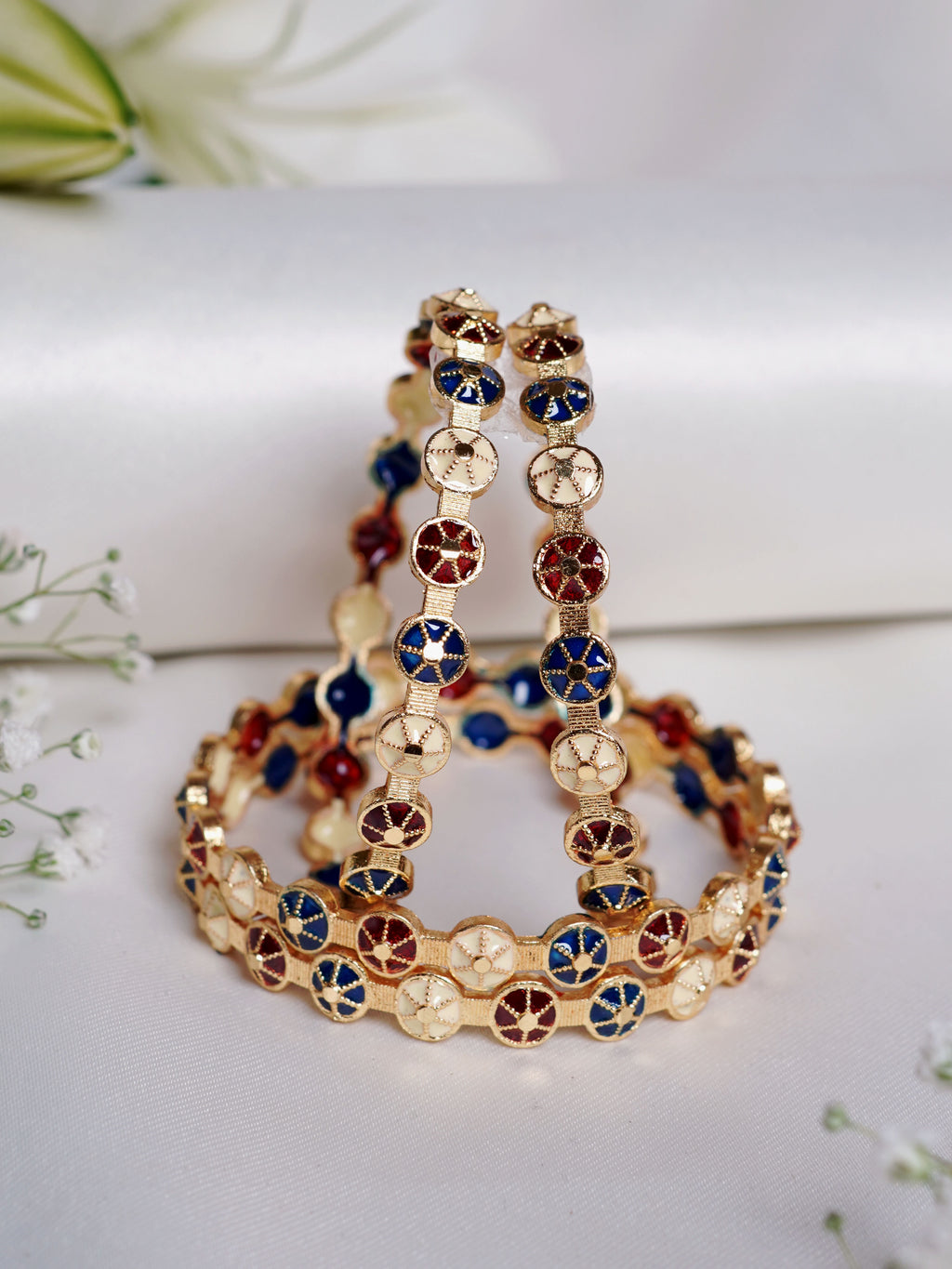 Multicolor Meenakari Chakra Bangle Set